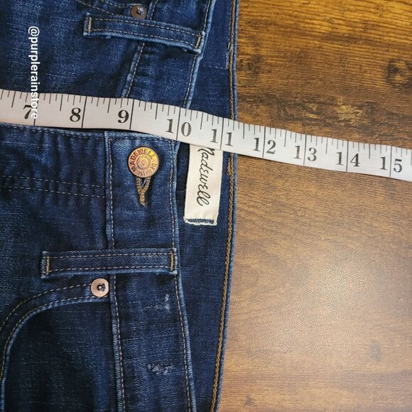 Madewell Jeans 26 High Rise 10" Skinny Hayes Wash Stretch Denim Tummy Control - Picture 10 of 13